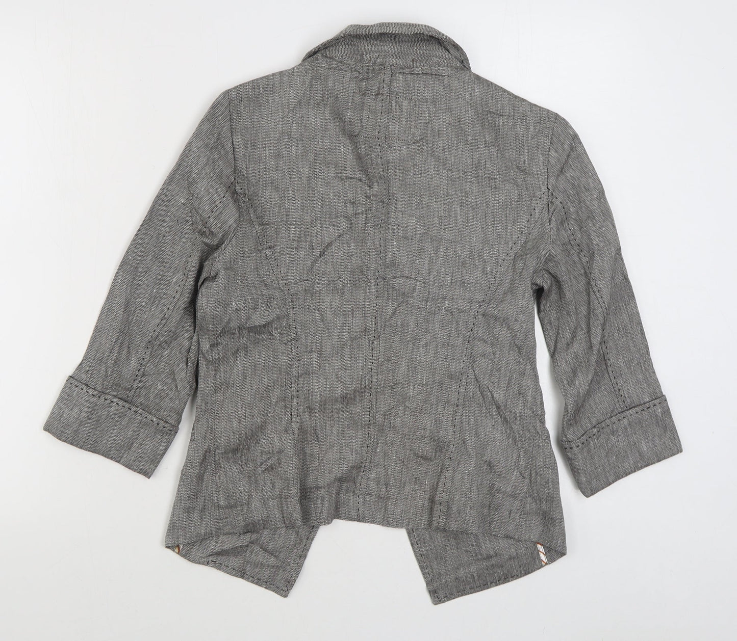 Per Una Womens Grey   Jacket Blazer Size 10  Button