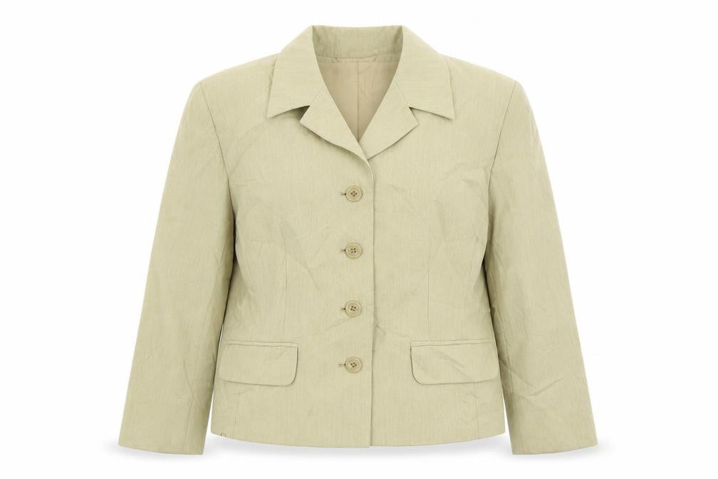 Classics Womens Beige   Jacket Blazer Size 12  Button