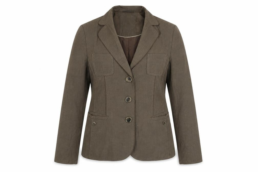 Gelco Womens Brown   Jacket Blazer Size 10  Button