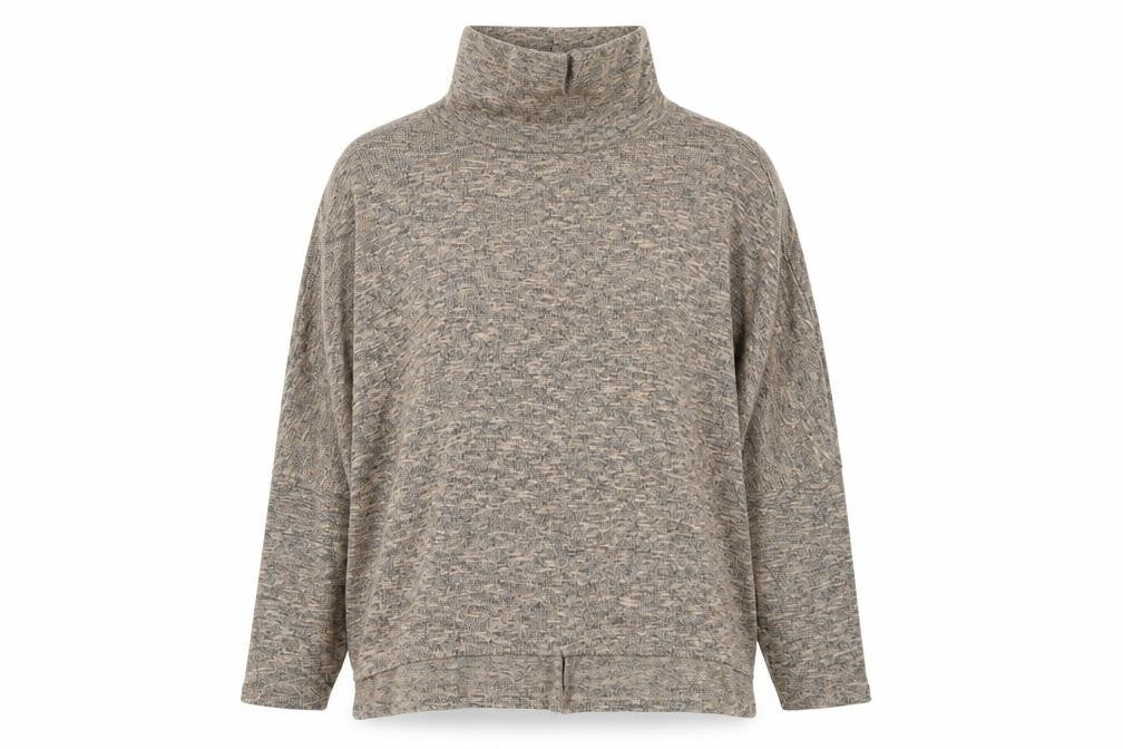 New Look Womens Brown High Neck  Polyester Pullover Jumper Size 8