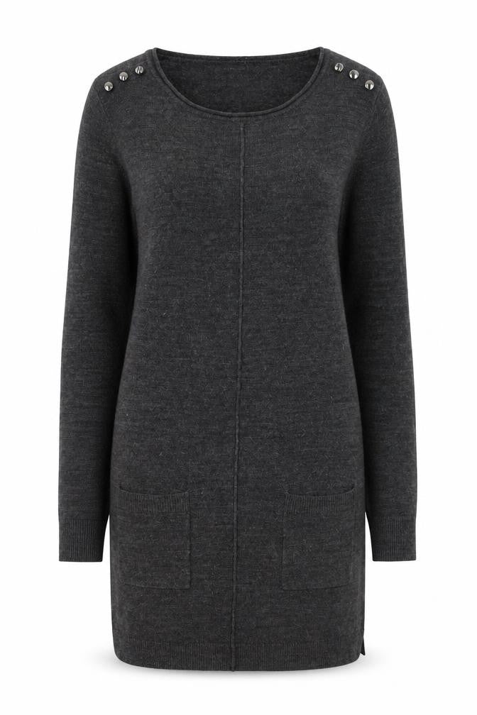 Primark  Womens Grey Round Neck  Acrylic Pullover Jumper Size 6