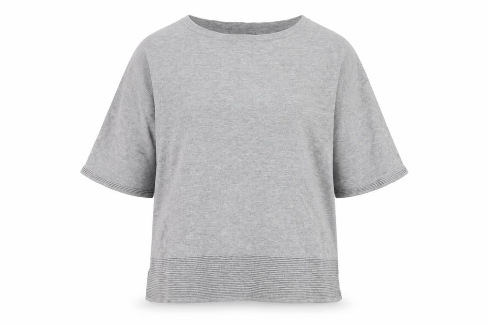NEXT Womens Grey Round Neck  Cotton Pullover Jumper Size 16