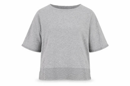 Next Womens Grey Round Neck  Cotton Pullover Jumper Size 16