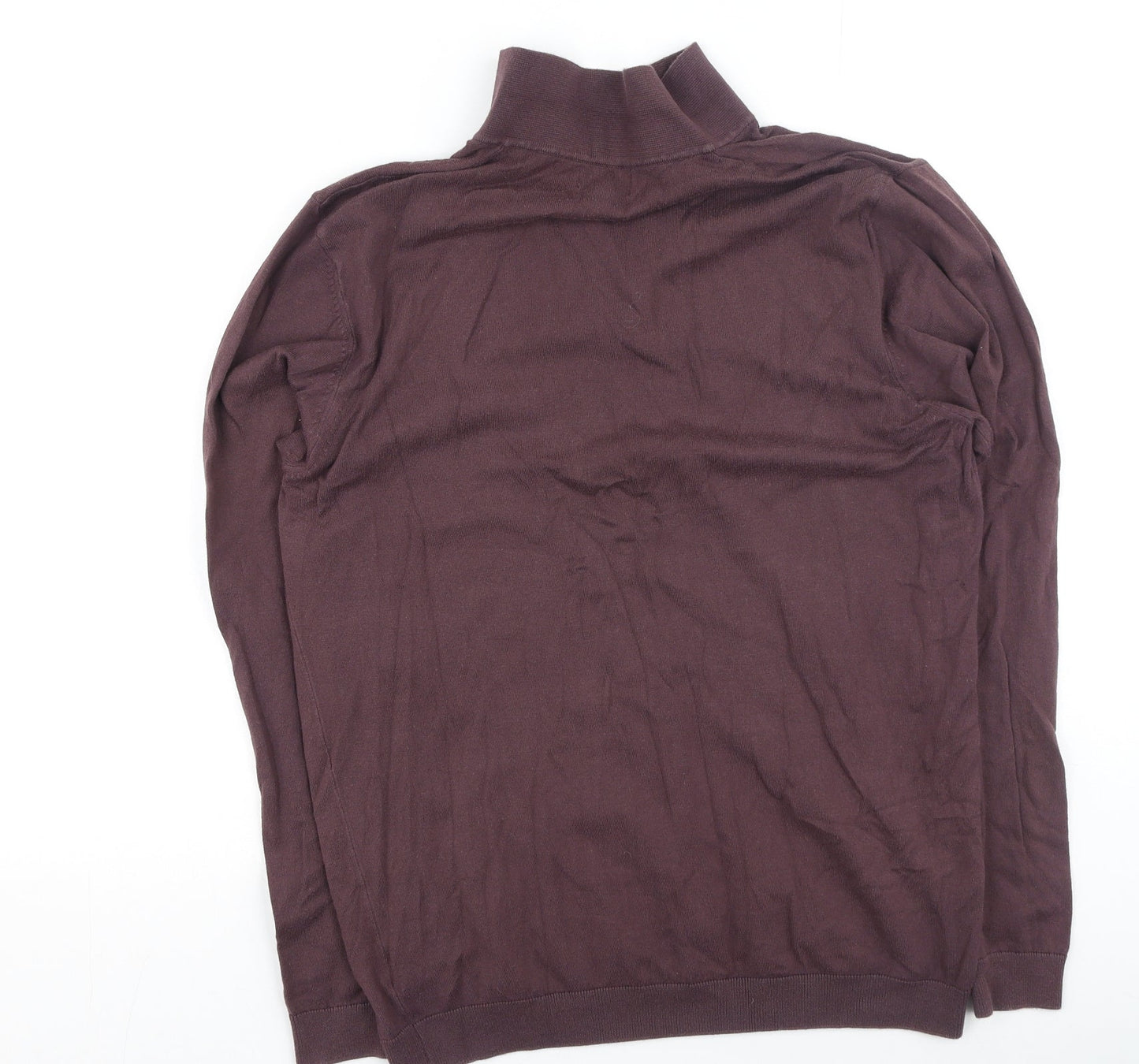 NEXT Mens Brown  Cotton  Button-Up Size M Collared