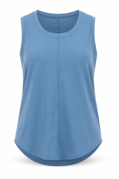 Gottex Womens Blue  Nylon Basic Tank Size XS Crew Neck Pullover