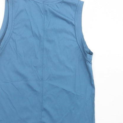 Gottex Womens Blue  Nylon Basic Tank Size XS Crew Neck Pullover