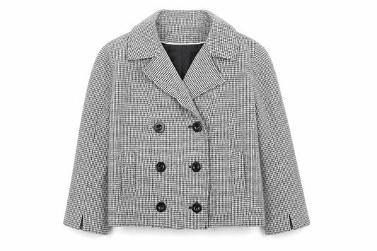 Next Womens White Herringbone  Jacket Blazer Size 10  Button