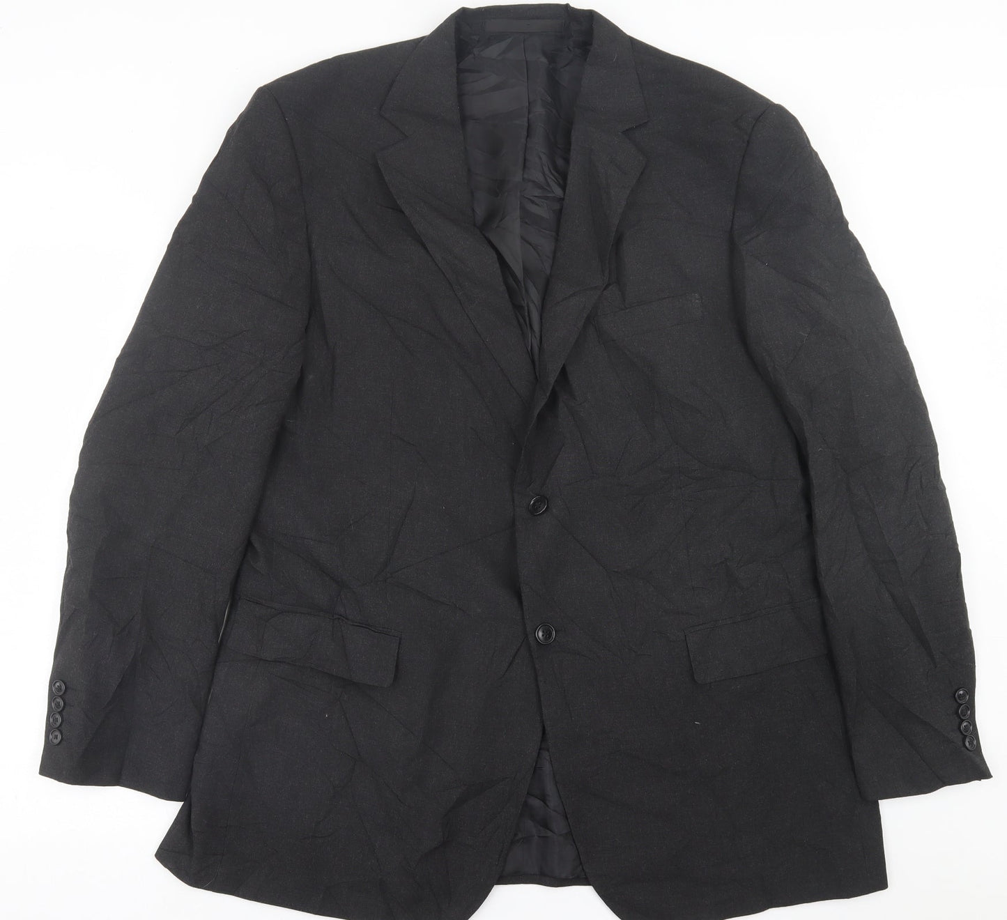 Marks and Spencer Mens Grey  Polyacrylate Fibre Jacket Suit Jacket Size 44