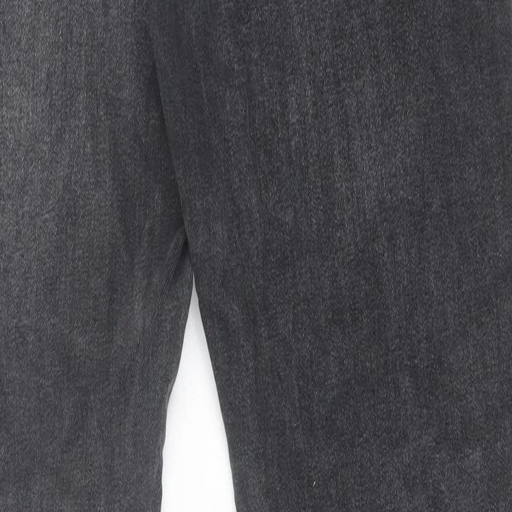 Topman Mens Black  Cotton Skinny Jeans Size 30 in L30 in Regular Button