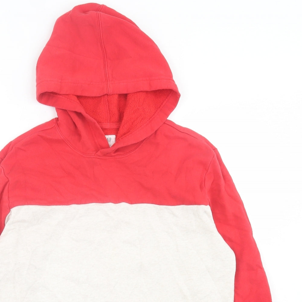 Gap Mens Red  Cotton Pullover Hoodie Size S