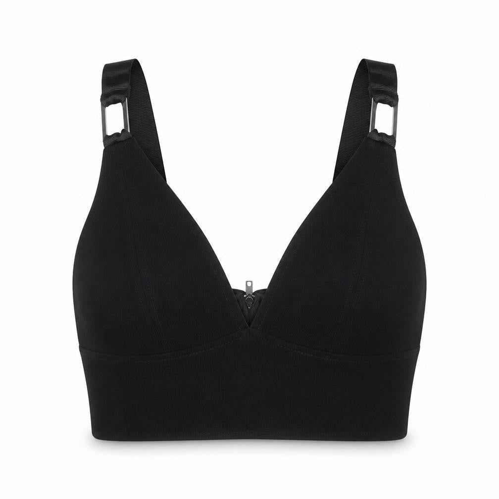 Topshop Womens Black  Polyester Cropped Tank Size 4 V-Neck
