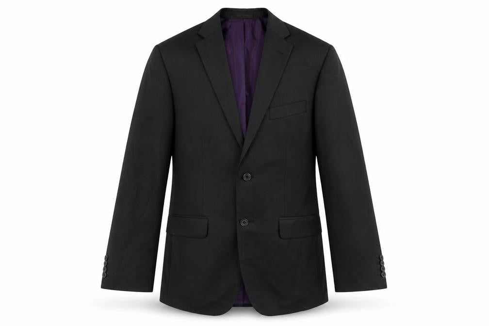 F&F Mens Black  Polyester Jacket Suit Jacket Size 42