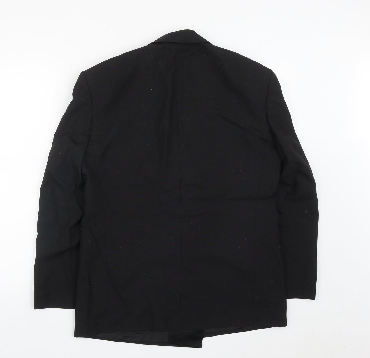 Marks and Spencer Mens Black  Polyester Jacket Suit Jacket Size 38