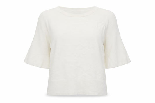 Oasis Womens White Round Neck  Cotton Pullover Jumper Size XL