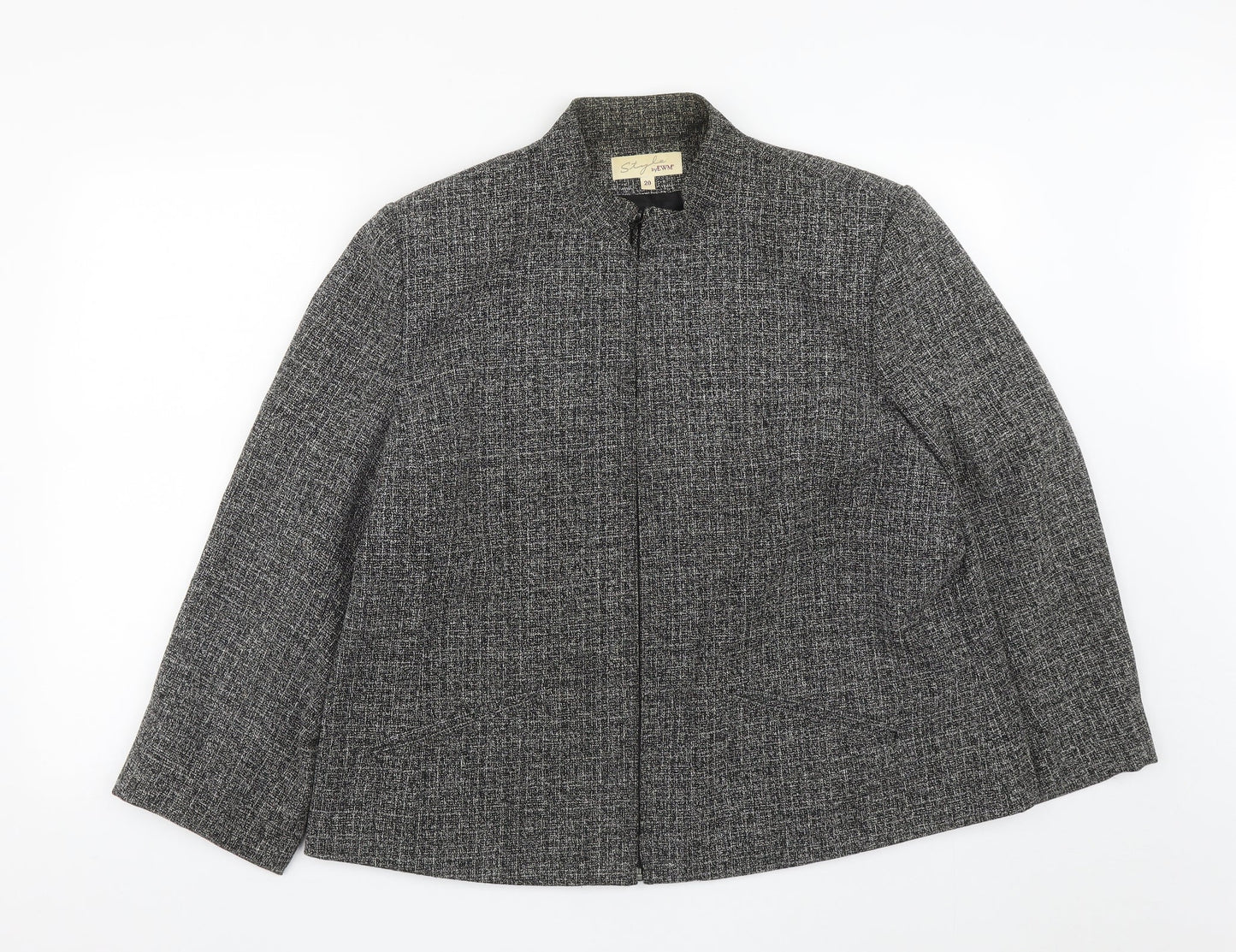 EWM Womens Black   Jacket  Size 20  Zip