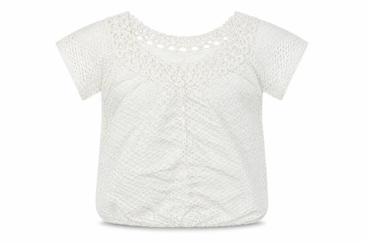 Made in Italy Womens White  Viscose Basic T-Shirt Size M Boat Neck