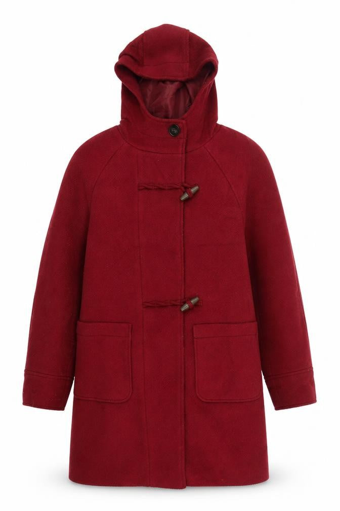 Marks & Spencer Womens Red   Pea Coat Coat Size 10  Button