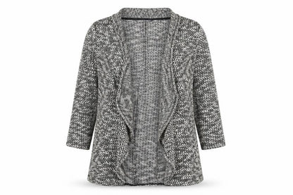 Marks & Spencer Womens Beige Collared  Polyester Cardigan Jumper Size 16