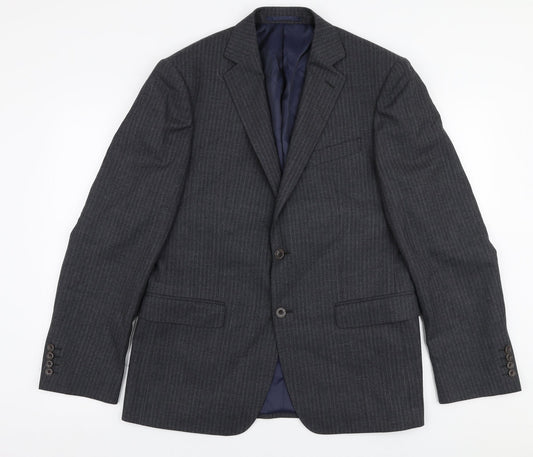 Marks and Spencer Mens Grey  Wool Jacket Suit Jacket Size M
