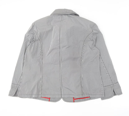Marcona Womens Black Check  Jacket Coat Size 18