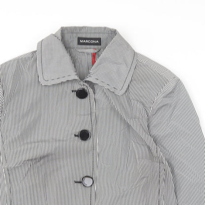 Marcona Womens Black Check  Jacket Coat Size 18