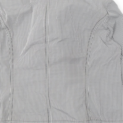 Marcona Womens Black Check  Jacket Coat Size 18