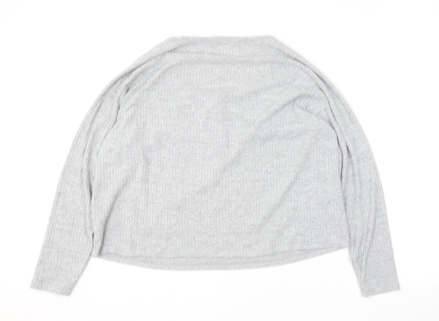 Very Womens Grey Round Neck  Polyester Pullover Jumper Size 20