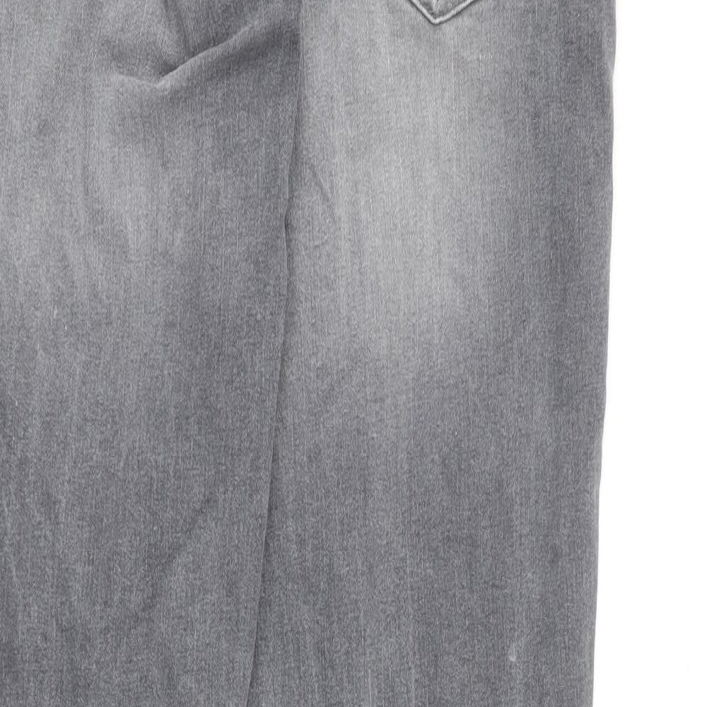 Denim & Co. Womens Grey  Cotton Skinny Jeans Size 32 in L32 in Regular