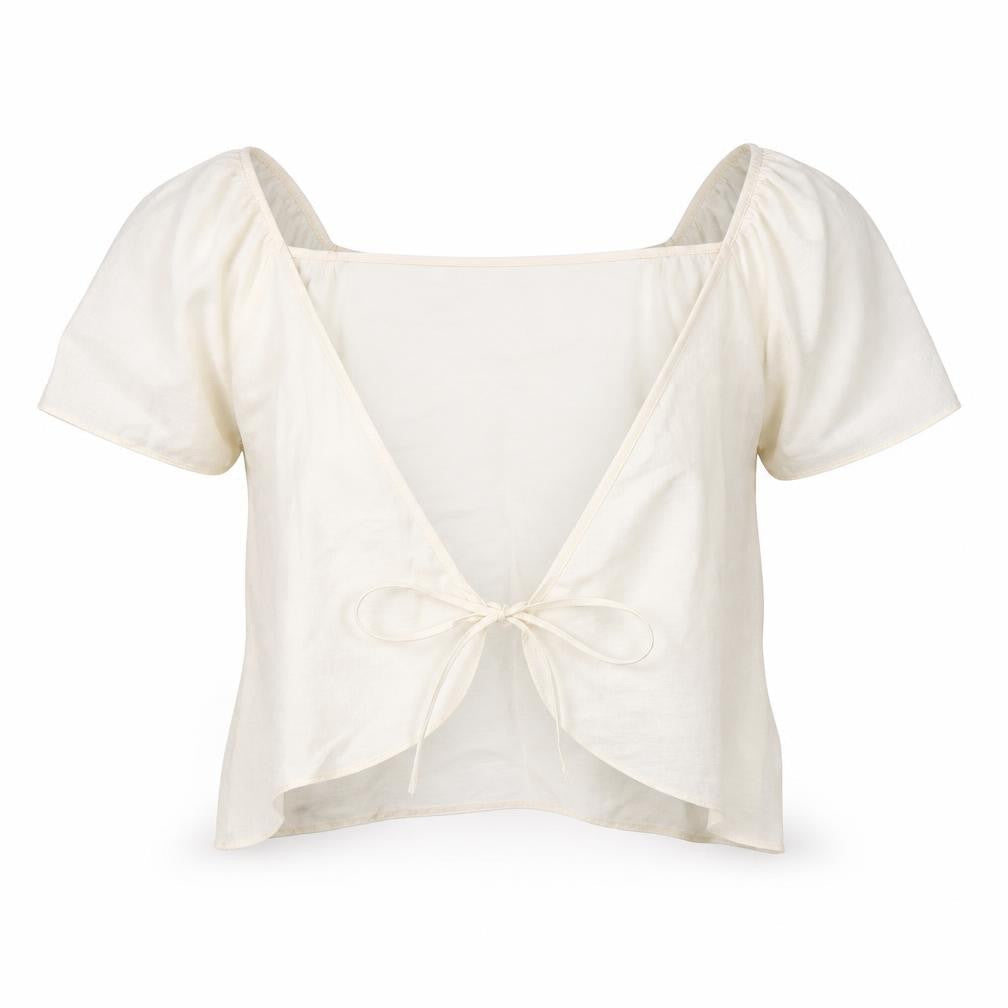 Primark Womens Ivory  Viscose Basic Blouse Size 12 V-Neck