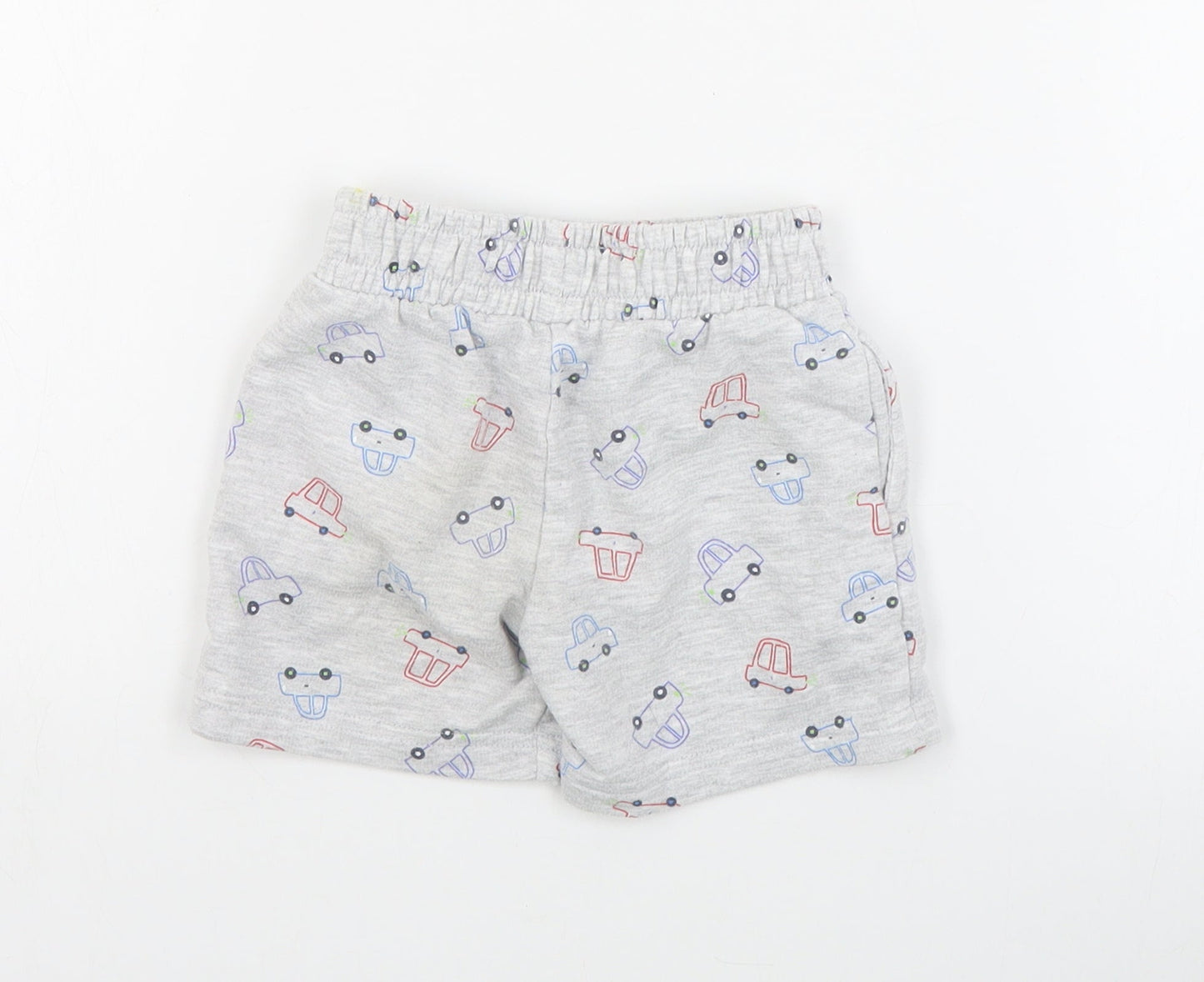 Dunnes Baby Grey Geometric Cotton Jogger Trousers Size 12-18 Months  Drawstring
