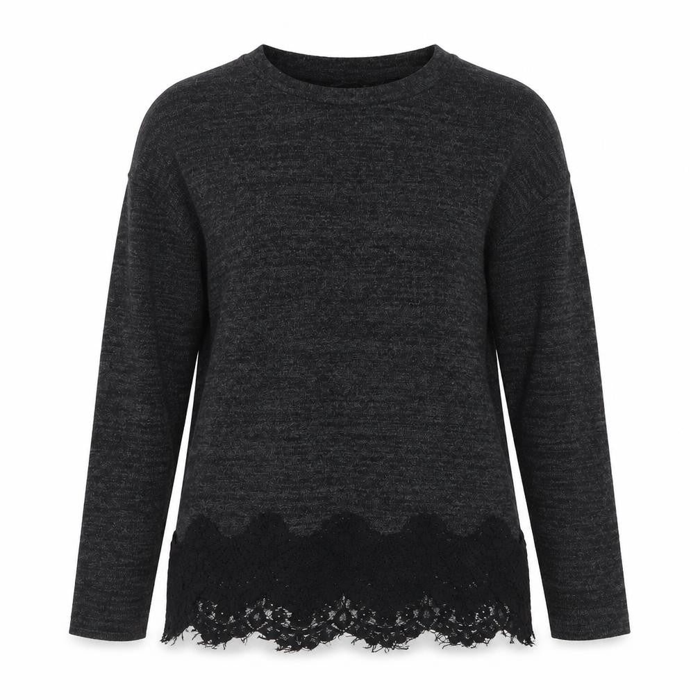 F&F Womens Grey Round Neck  Polyester Pullover Jumper Size 6
