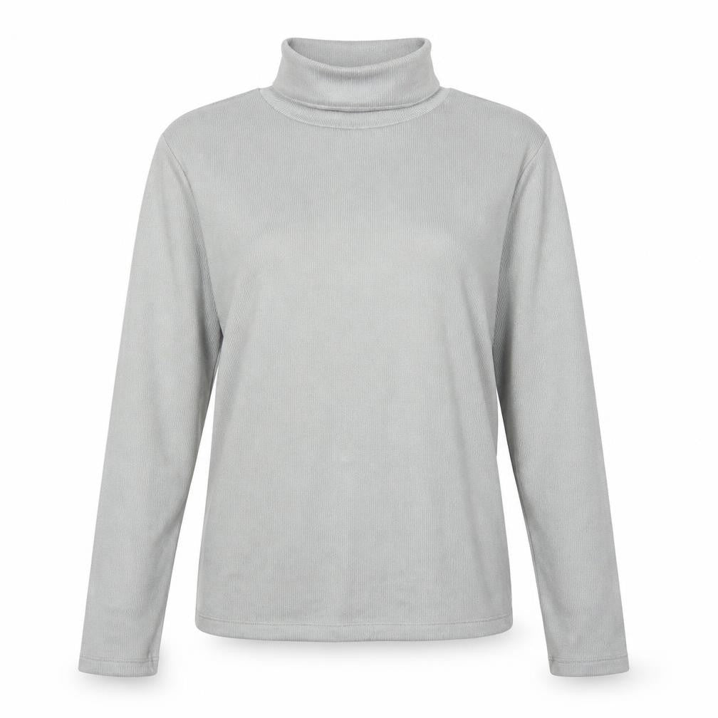 PEP&CO Womens Grey Roll Neck  Polyester Pullover Jumper Size 12