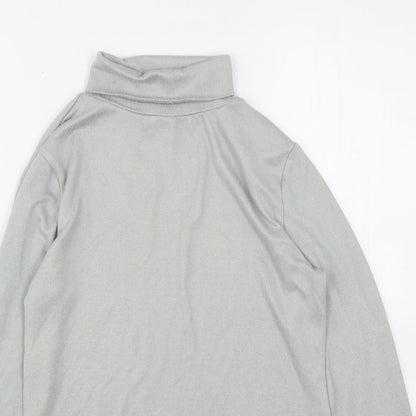 Pep&Co Womens Grey Roll Neck  Polyester Pullover Jumper Size 12