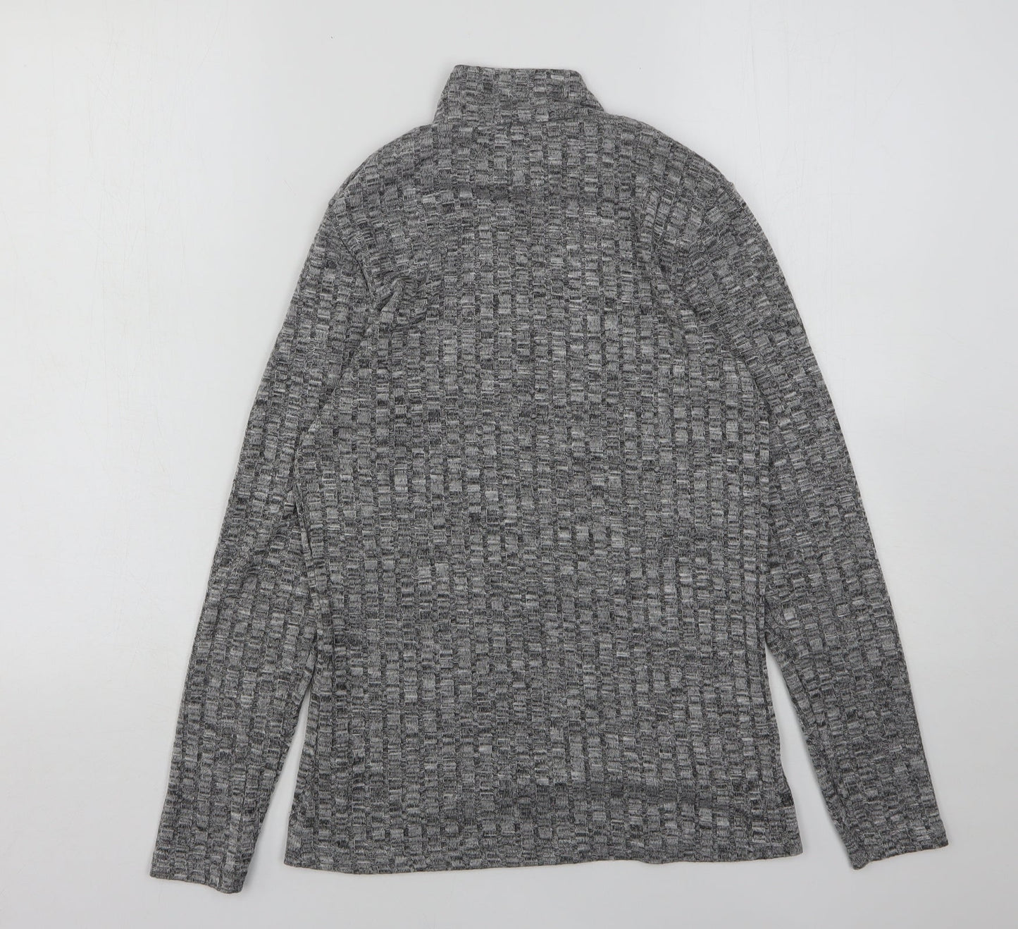 Peacocks Womens Grey High Neck  Viscose Pullover Jumper Size 10