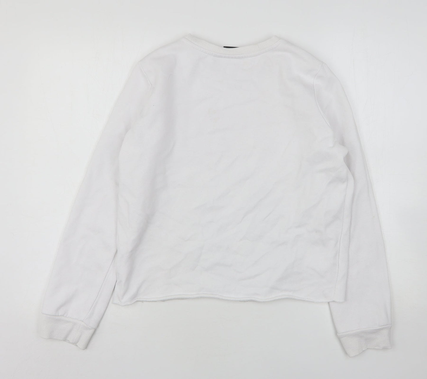 Primark Womens White  Cotton Pullover Sweatshirt Size 10   - Stranger Things
