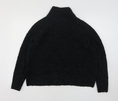LOFT Womens Green High Neck  Acrylic Pullover Jumper Size S