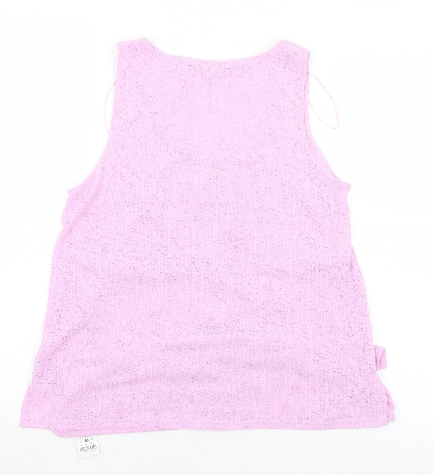 Dunnes Stores Womens Purple  Polyester Basic Tank Size S Scoop Neck