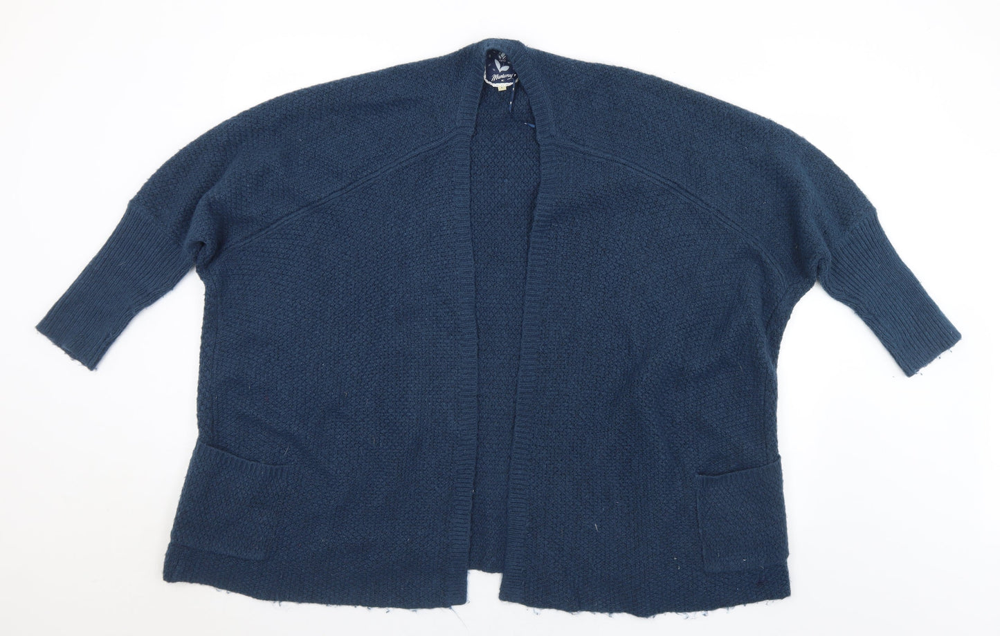 Debenhams Womens Blue Collared  Acrylic Cardigan Jumper Size L