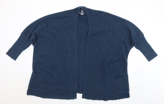 Debenhams Womens Blue Collared  Acrylic Cardigan Jumper Size L
