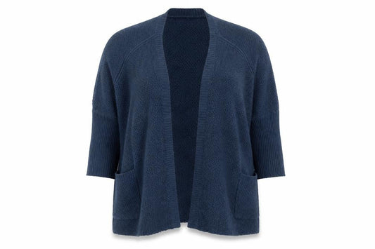 Debenhams Womens Blue Collared  Acrylic Cardigan Jumper Size L