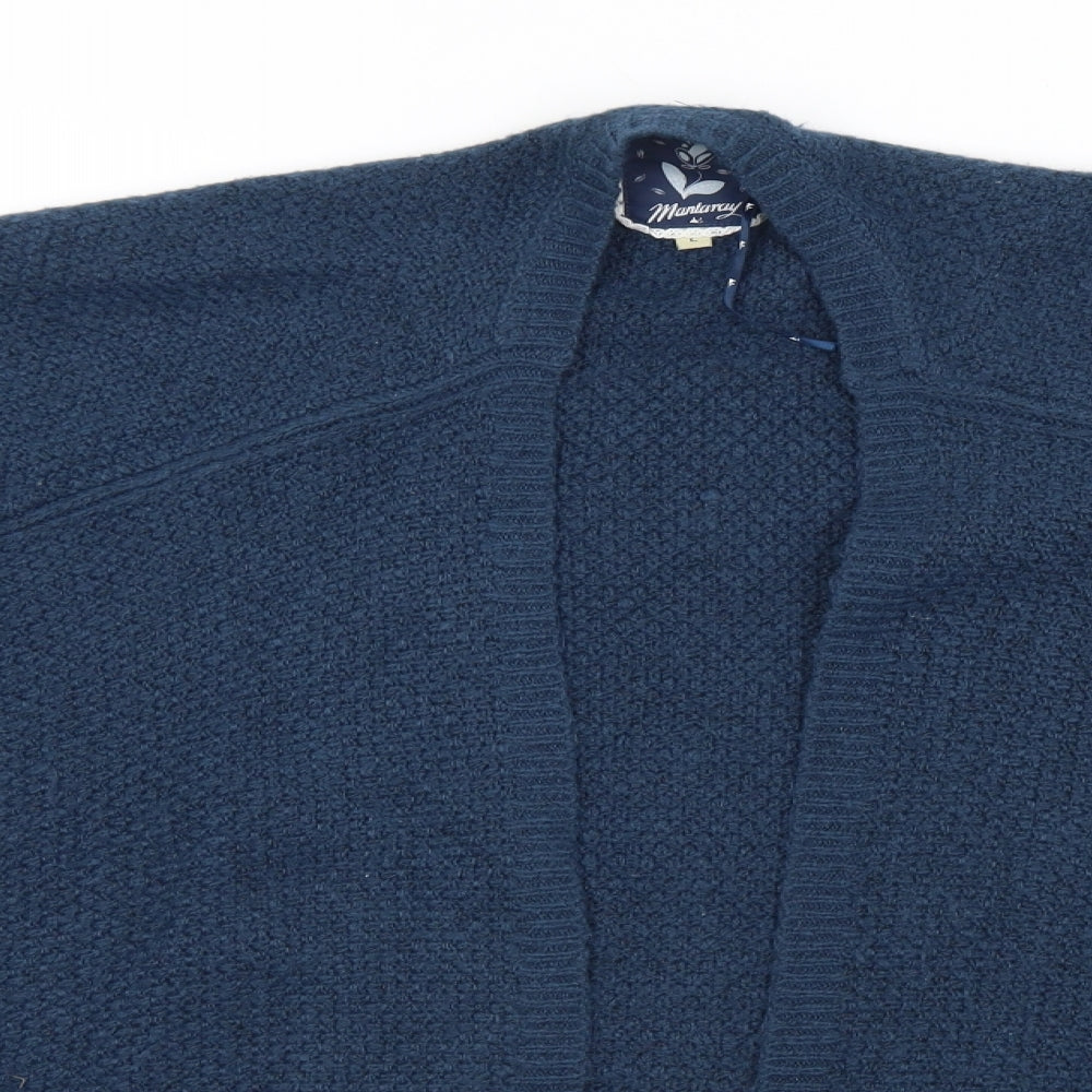 Debenhams Womens Blue Collared  Acrylic Cardigan Jumper Size L