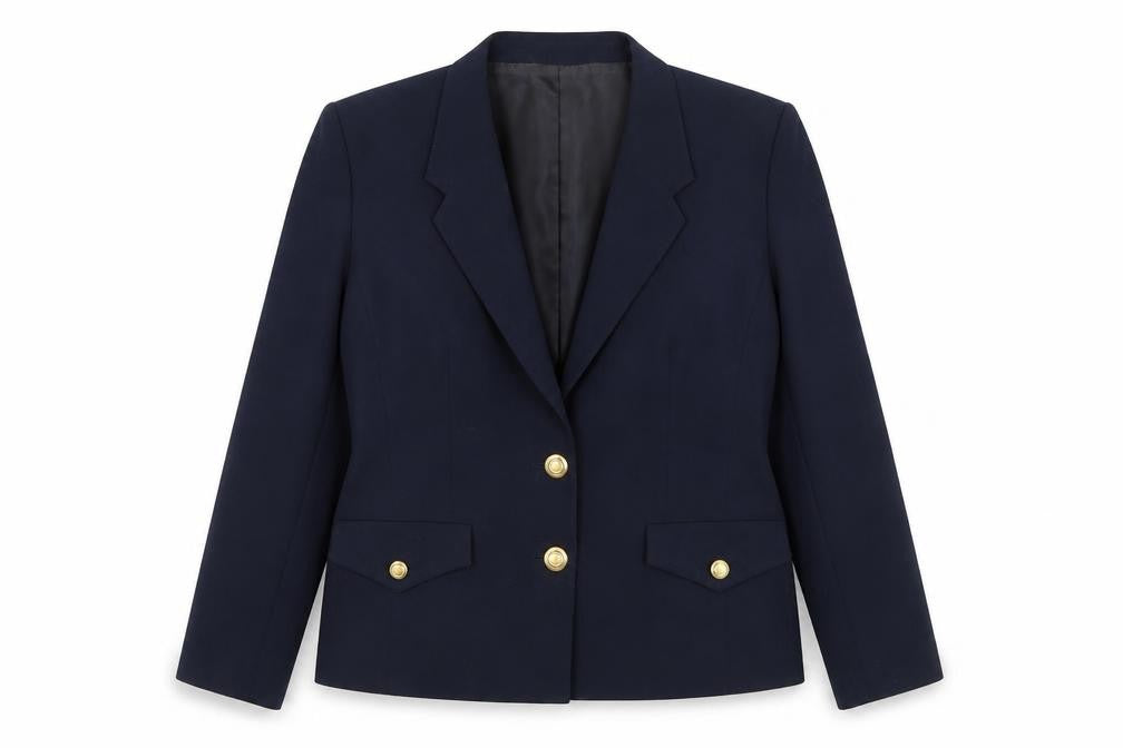 Separa Womens Black  Polyester Jacket Blazer Size 14
