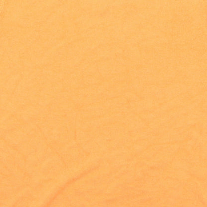 Preloved Classic Womens Orange Round Neck  Acrylic Pullover Jumper Size S   - S/M - Label
