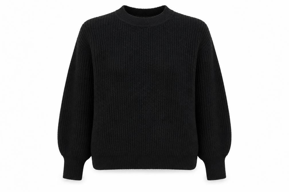 ASOS Womens Black Mock Neck  Acrylic Pullover Jumper Size 10