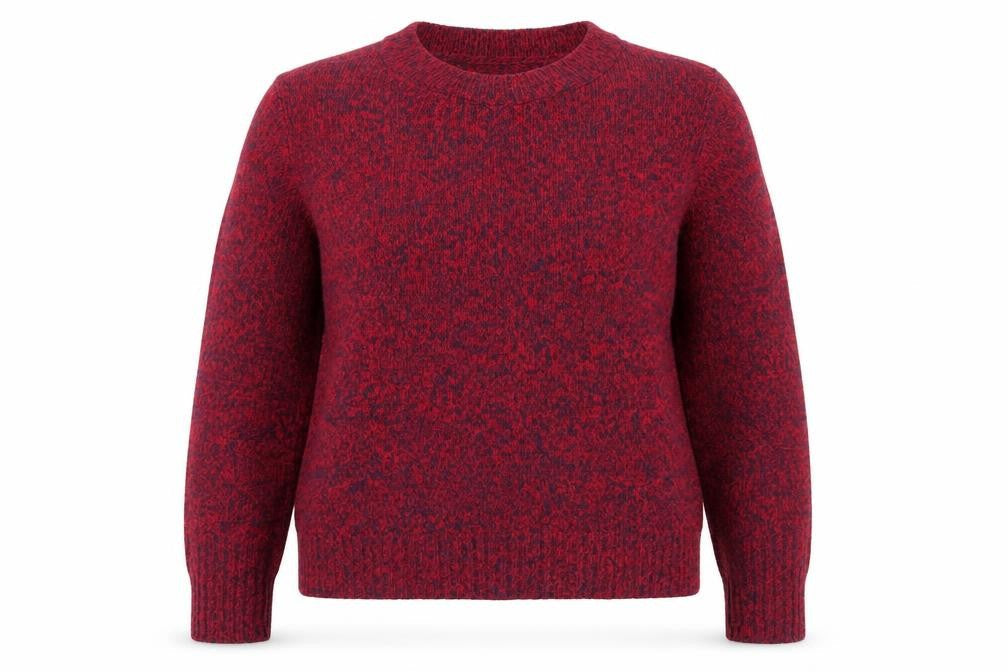 Divided Womens Red Round Neck  Acrylic Pullover Jumper Size S