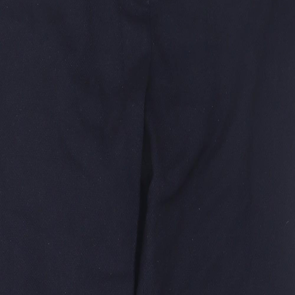 NEXT Womens Blue  Polyester Trousers  Size 14 L28 in Regular Hook & Eye