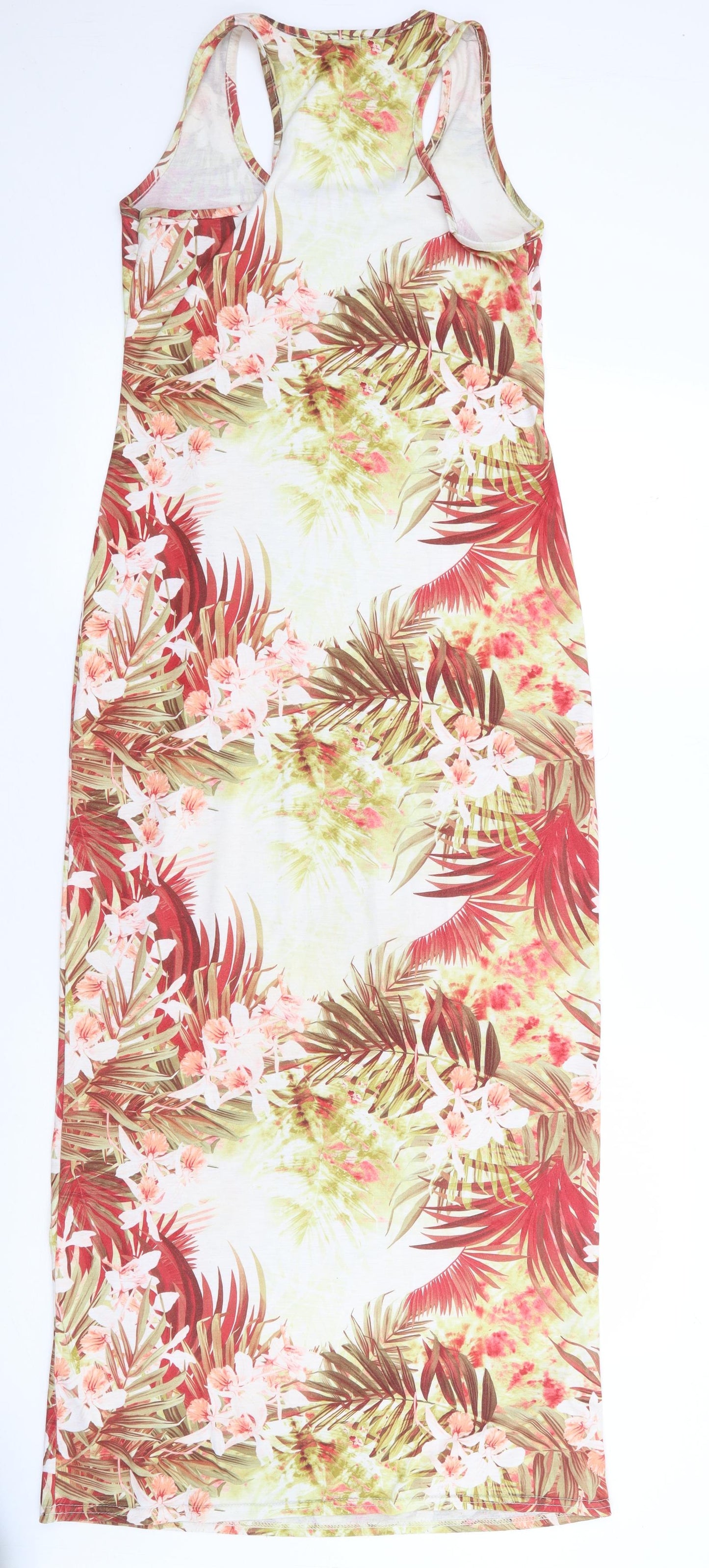 Bu-zz Womens Multicoloured Floral Polyester Maxi  Size S  Round Neck Pullover