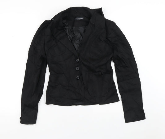Dorothy Perkins Womens Black   Jacket Blazer Size 10  Button