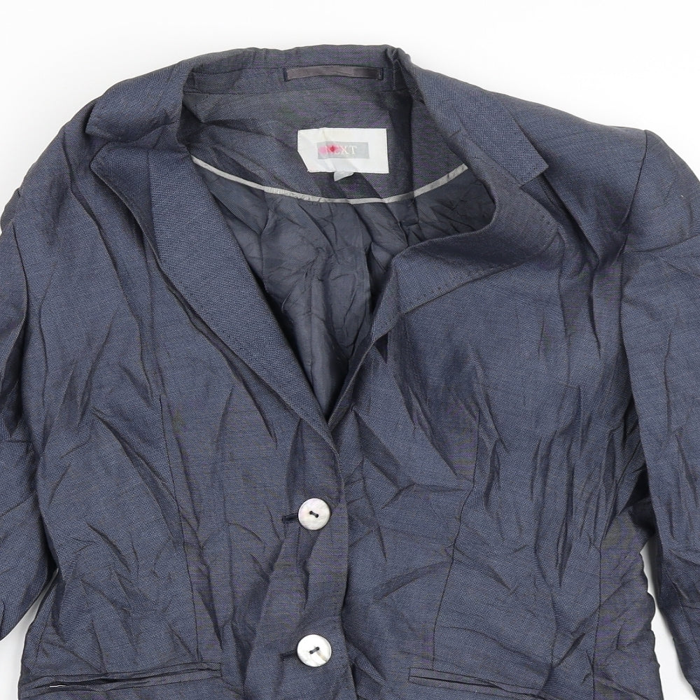 NEXT Womens Blue Striped  Jacket Blazer Size 8