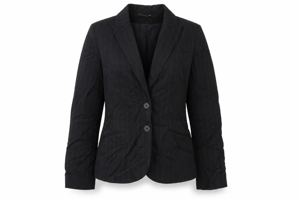 H&M Womens Black Striped  Jacket Blazer Size 12